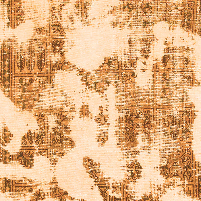 Abstract Orange Modern Rug, abs1109org