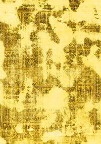 Abstract Yellow Modern Rug, abs1109yw