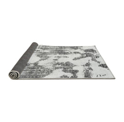 Sideview of Abstract Gray Modern Rug, abs1109gry
