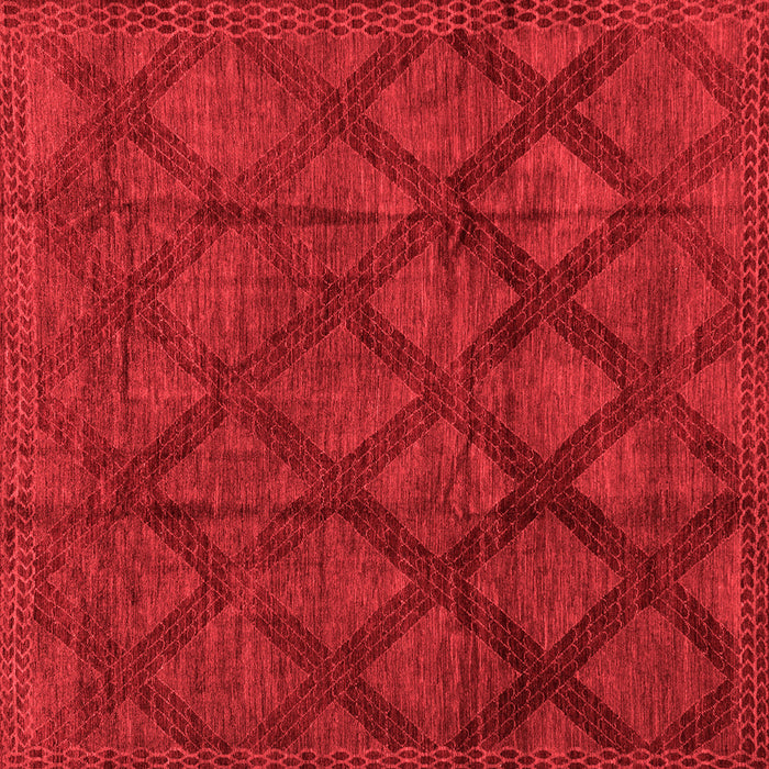 Machine Washable Abstract Red Modern Rug, wshabs110red