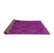 Sideview of Abstract Purple Modern Rug, abs110pur