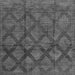 Square Machine Washable Abstract Gray Modern Rug, wshabs110gry