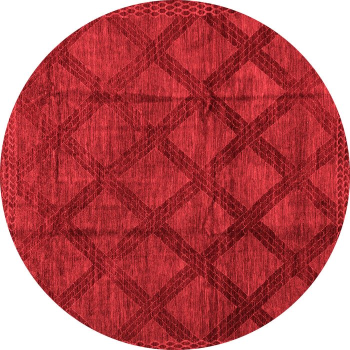 Machine Washable Abstract Red Modern Rug, wshabs110red