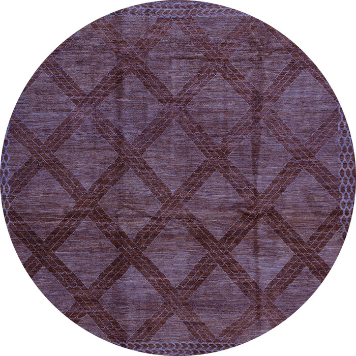 Round Machine Washable Abstract Light Blue Modern Rug, wshabs110lblu