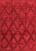 Abstract Red Modern Area Rugs