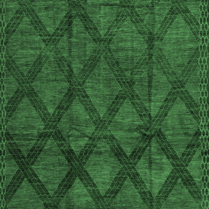 Abstract Emerald Green Modern Rug, abs110emgrn