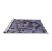 Sideview of Machine Washable Abstract Lavender Purple Rug, wshabs1110