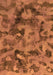Machine Washable Abstract Orange Modern Area Rugs, wshabs1110org