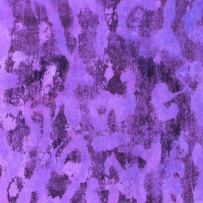 Square Machine Washable Abstract Purple Modern Area Rugs, wshabs1110pur