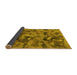 Sideview of Abstract Yellow Modern Rug, abs1110yw