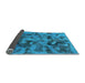 Sideview of Abstract Light Blue Modern Rug, abs1110lblu