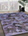 Abstract Lavender Purple Modern Rug in Family Room, abs1110