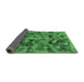 Sideview of Abstract Emerald Green Modern Rug, abs1110emgrn