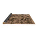 Sideview of Abstract Brown Modern Rug, abs1110brn