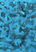 Machine Washable Abstract Light Blue Modern Rug, wshabs1110lblu