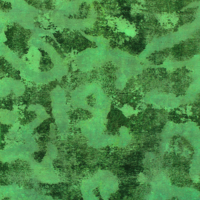 Abstract Green Modern Rug, abs1110grn