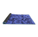 Sideview of Abstract Blue Modern Rug, abs1110blu