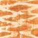 Square Machine Washable Abstract Orange Modern Area Rugs, wshabs1111org