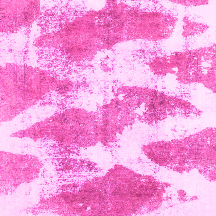 Machine Washable Abstract Pink Modern Rug, wshabs1111pnk