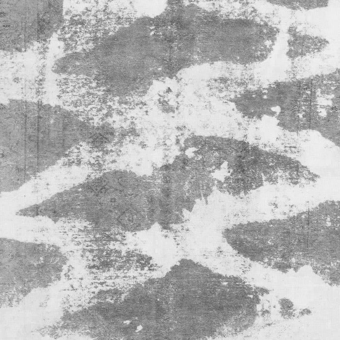 Machine Washable Abstract Gray Modern Rug, wshabs1111gry