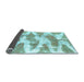 Sideview of Abstract Light Blue Modern Rug, abs1111lblu