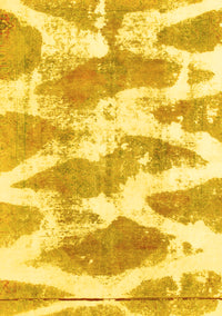 Abstract Yellow Modern Rug, abs1111yw