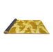 Sideview of Abstract Yellow Modern Rug, abs1111yw