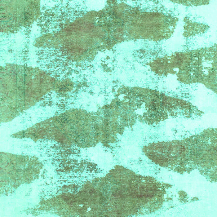 Abstract Turquoise Modern Rug, abs1111turq