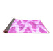 Sideview of Abstract Purple Modern Rug, abs1111pur