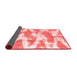 Abstract Red Modern Area Rugs