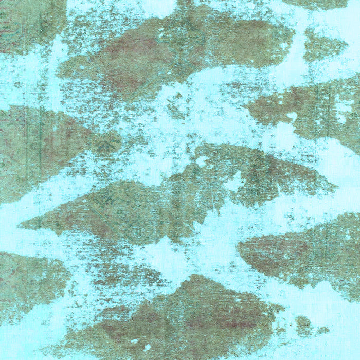 Abstract Light Blue Modern Rug, abs1111lblu