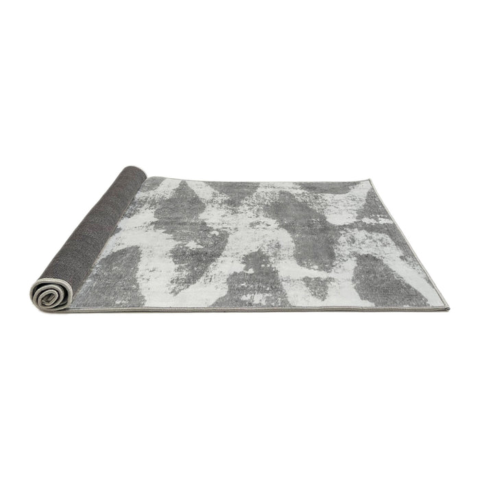 Sideview of Abstract Gray Modern Rug, abs1111gry