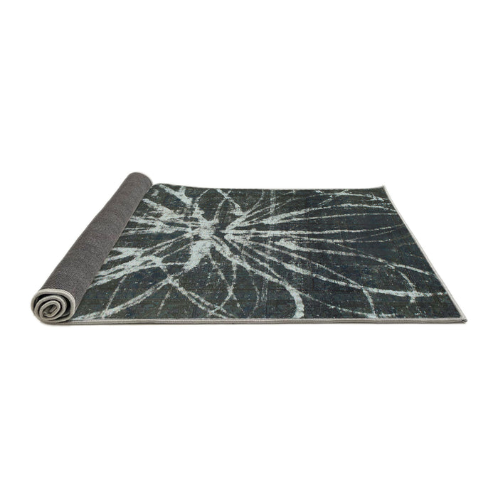 Sideview of Abstract Gray Modern Rug, abs1112