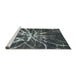 Sideview of Machine Washable Abstract Grey Gray Rug, wshabs1112