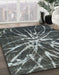 Abstract Gray Modern Rug in Family Room, abs1112