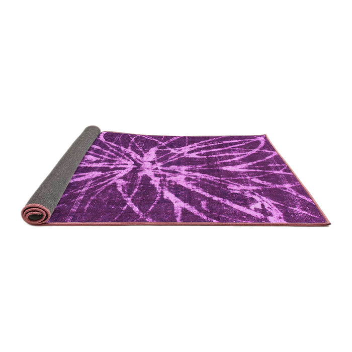 Sideview of Abstract Pink Modern Rug, abs1112pnk