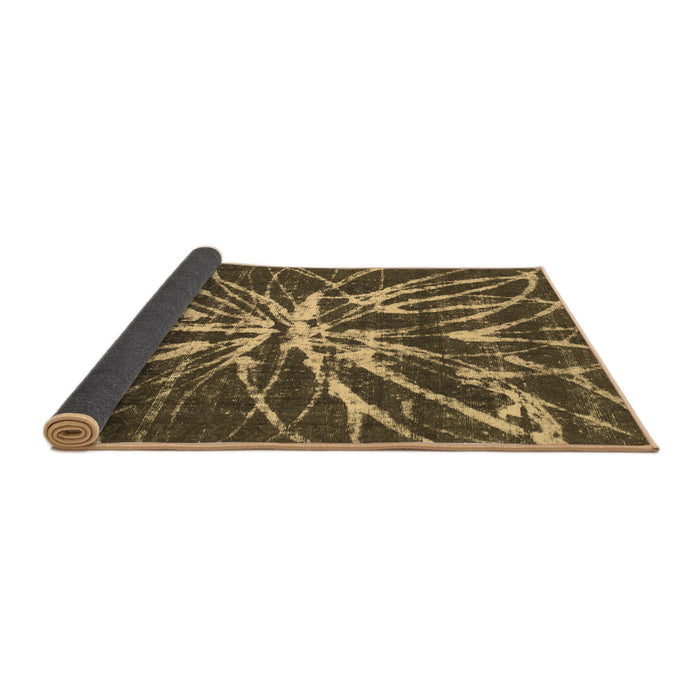 Sideview of Abstract Brown Modern Rug, abs1112brn