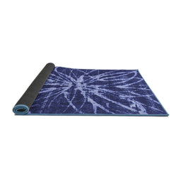 Sideview of Abstract Blue Modern Rug, abs1112blu
