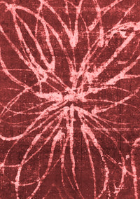 Abstract Red Modern Rug, abs1112red