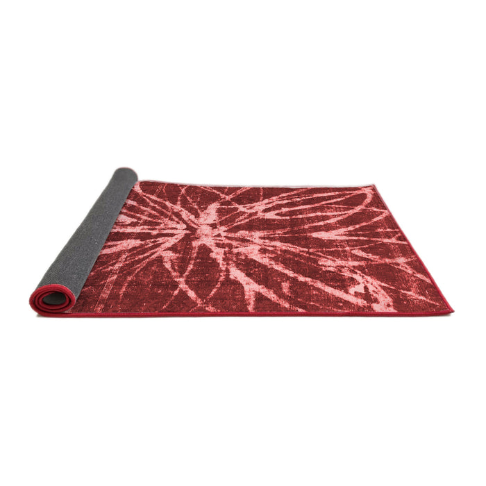 Abstract Red Modern Area Rugs
