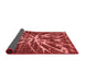 Abstract Red Modern Area Rugs