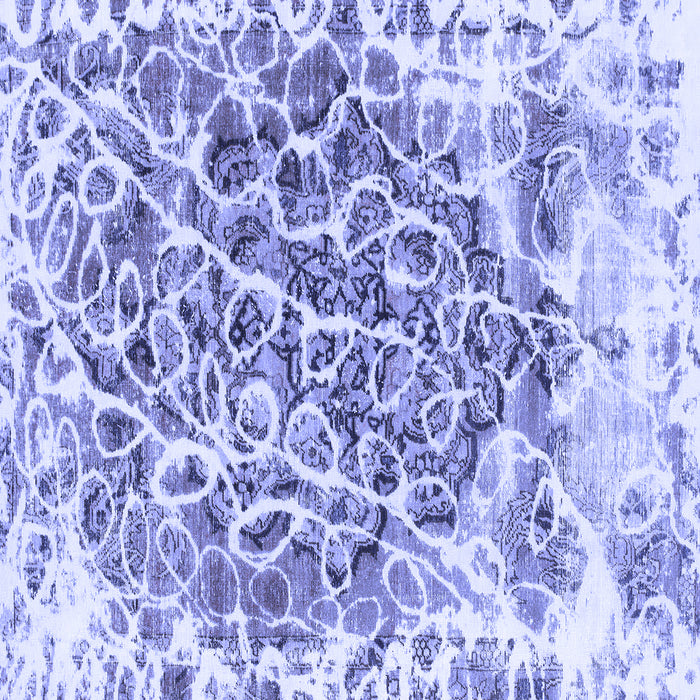 Square Machine Washable Abstract Blue Modern Rug, wshabs1113blu