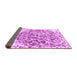 Sideview of Abstract Purple Modern Rug, abs1113pur