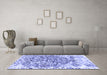 Machine Washable Abstract Blue Modern Rug in a Living Room, wshabs1113blu