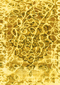 Abstract Yellow Modern Rug, abs1113yw