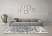 Machine Washable Abstract Gray Modern Rug in a Living Room,, wshabs1113gry