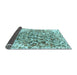 Sideview of Abstract Light Blue Modern Rug, abs1113lblu