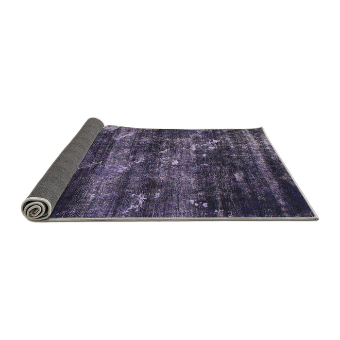 Sideview of Abstract French Lilac Purple Modern Rug, abs1114