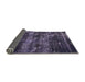 Sideview of Abstract French Lilac Purple Modern Rug, abs1114