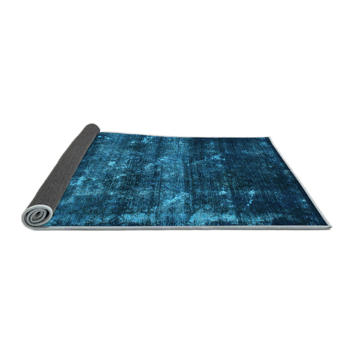 Sideview of Abstract Light Blue Modern Rug, abs1114lblu